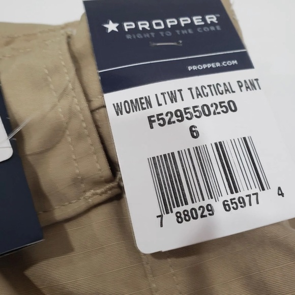 New Propper Women's Lightweight Tactical Pant Khaki Tan Women Size 6 Unhemmed. - Picture 5 of 7